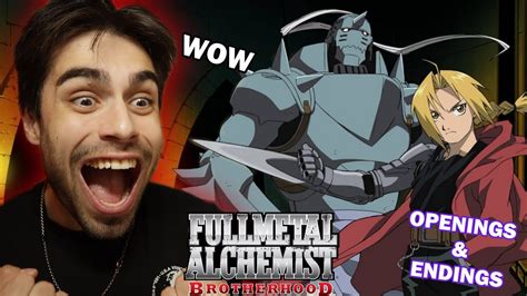 First Time Reacting To FULLMETAL ALCHEMIST BROTHERHOOD Openings