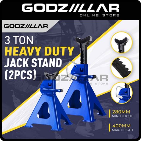 Godziillar 3 Ton Heavy Duty Jack Stand With Safety Lock Car Jack Jack