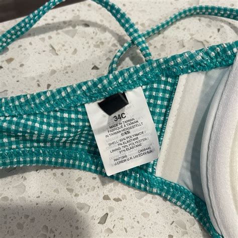 J Crew Swim Nwot J Crew Tiny Gingham Underwire Bikini Top Poshmark