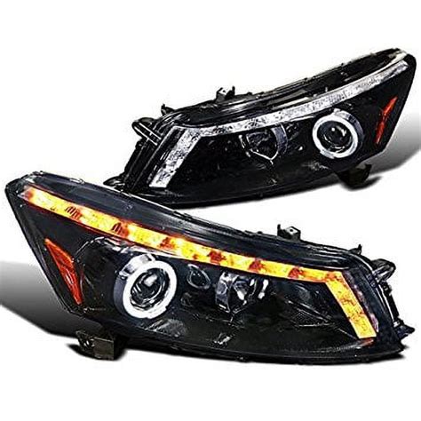 Spec D Tuning 2LHP ACD084G TM Honda Accord 4dr Glossy Black Halo Led