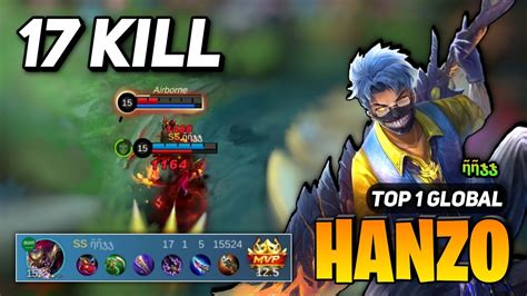 Hanzo Best Build Hanzo Gameplay Top Global By Mobile