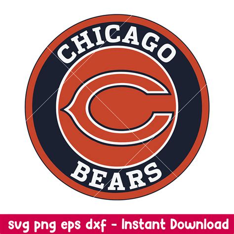 Chicago Bears Circle Logo Svg, Chicago Bears Svg, NFL Svg, P - Inspire ...