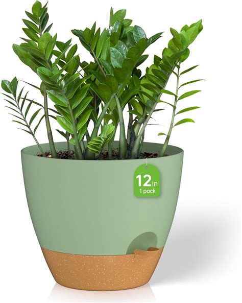 Amazon ZMTECH 12 Inch Plant Pot 1 Pack Planter For Indoor Plants