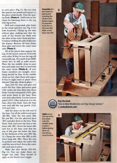 Small Workbench Plans • WoodArchivist