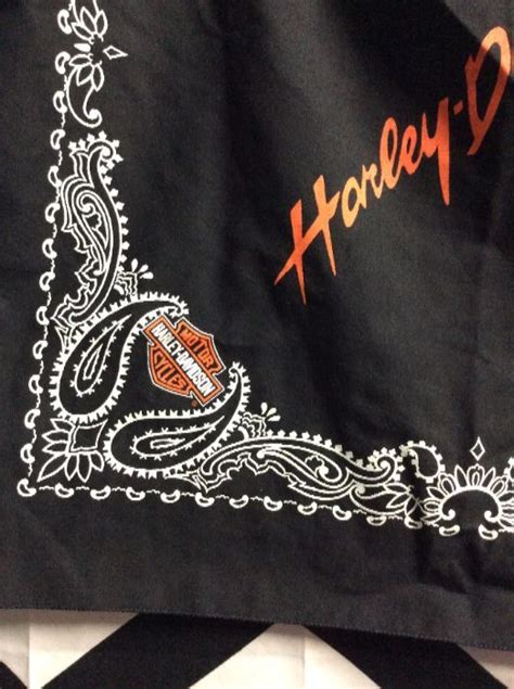 Bandana Harley Davidson W Paisley Design Boardwalk Vintage