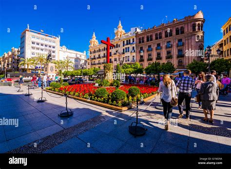 Plaza De Las Tendillas The May Crosses Festival Cruces De Mayo Is