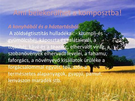 PPT KOMPOSZTÁLÁSI KISOKOS PowerPoint Presentation free download ID