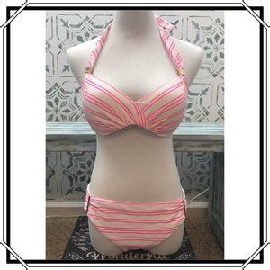 Victoria S Secret Swim Victoria Secret Pinkwhite Bikini Nwot Poshmark