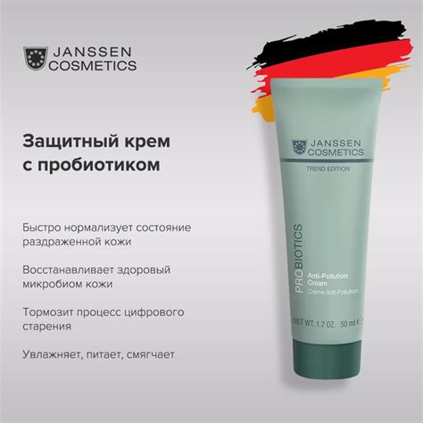 Janssen Cosmetics Защитный крем для лица с пробиотиком Probiotics Anti ...