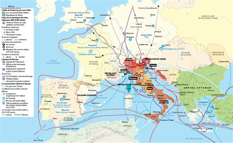 Carte L Italie un rayonnement européen XVe XVIIIe siècle