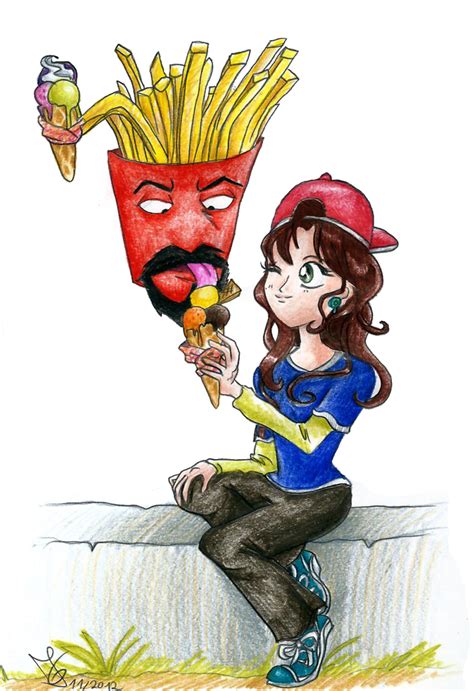 Frylock + Makoto outdoors by Tabascofanatikerin on DeviantArt