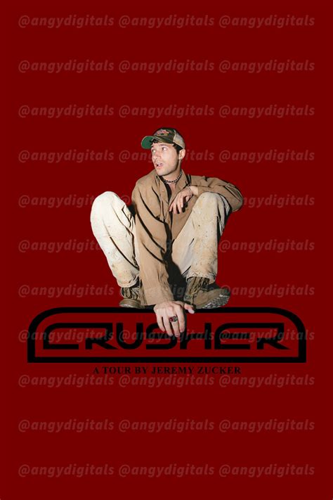 Jeremy Zucker Crusher Logo Poster Etsy