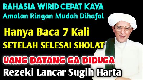 Amalan Rahasia Kaya Raya Wirid X Setelah Sholat Kaya Mendadak Penarik