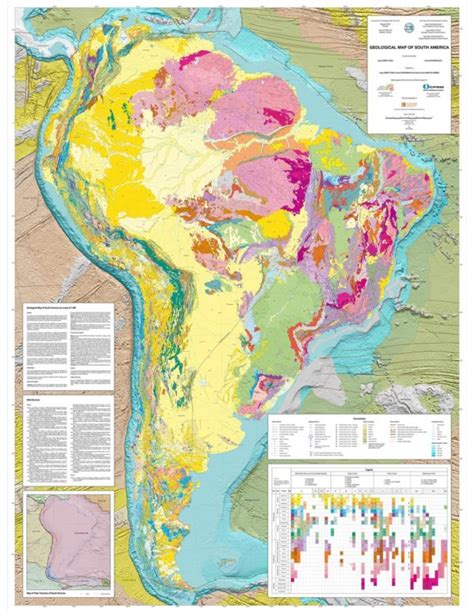 Carte géologique de l Amérique du Sud 2019 CCGM