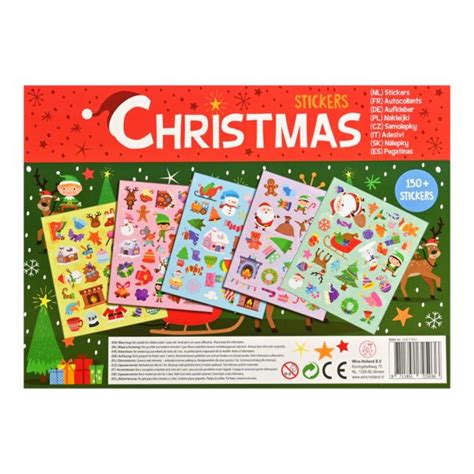 5 Stickervellen Kerst KleurenKnutselen