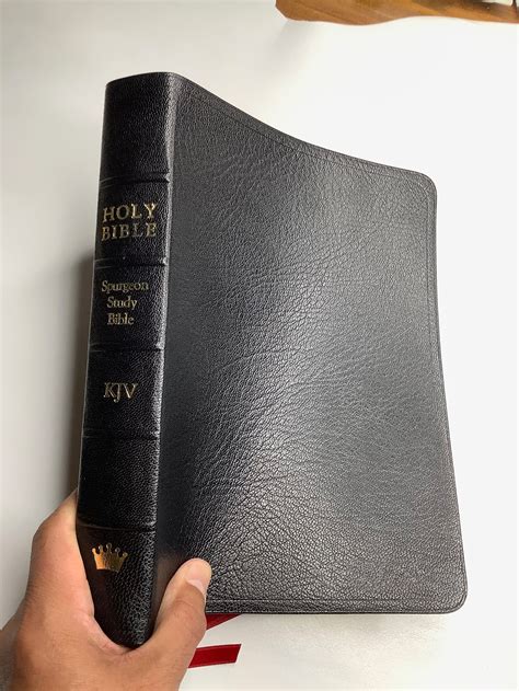 The Spurgeon Kjv Study Bible Sokoto Goatskin Bible Made To Etsy