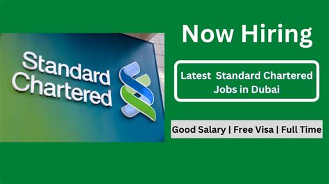 Standard Chartered Announces Bank Job Vacancies