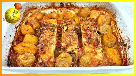 BACALHAU ASSADO NO FORNO BATATA DOCE Receitas do Paraíso YouTube