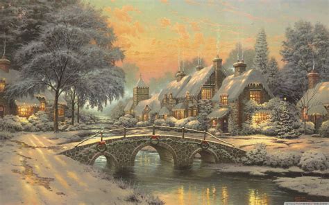 Christmas Village Scene Wallpapers - Top Free Christmas Village Scene Backgrounds - WallpaperAccess