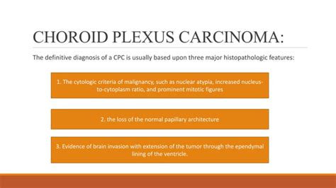 Choroid Plexus Papillomas Presentation Ppt