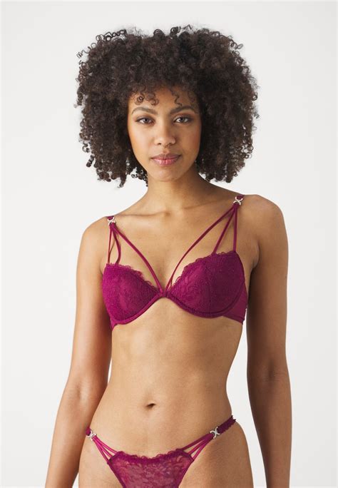 Lascana Bra Push Up Bra Aubergine Purple Zalando Ie