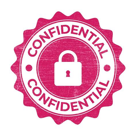 Confidential Rubber Stamp, Confidential Seal, Confidential Badge, Top ...