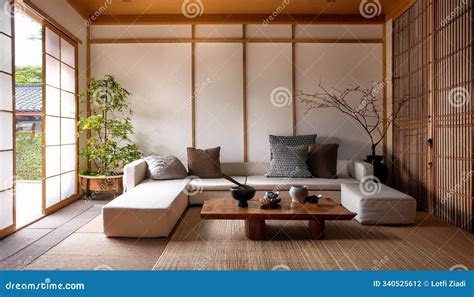 Japandi Interior Design, A Room Designed In A Japandi Style, Combining ...