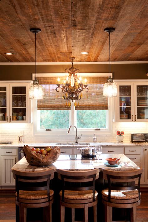 Hunting Lodge Rustic Kitchen Raleigh By Chi Construction