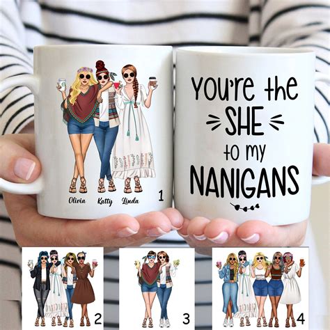 Bestie Personalized Coffee Mug Youre The She To My Etsy