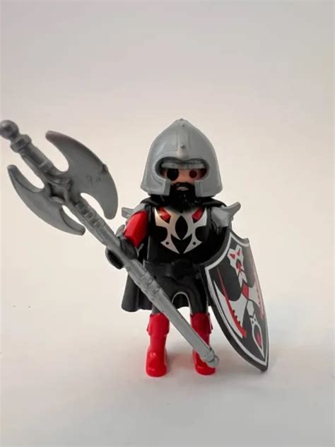 Playmobil Personnage Chevalier Moyen Age Chatea Hallebarde