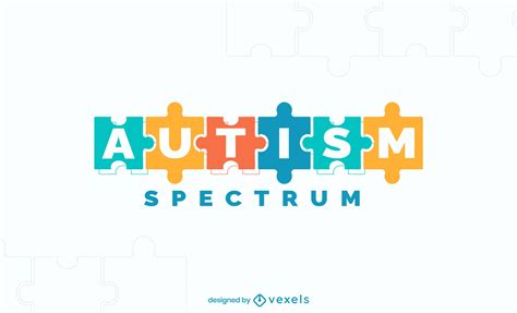 Baixar Vetor De Design De Logotipo De Quebra cabeça Do Espectro Do Autismo