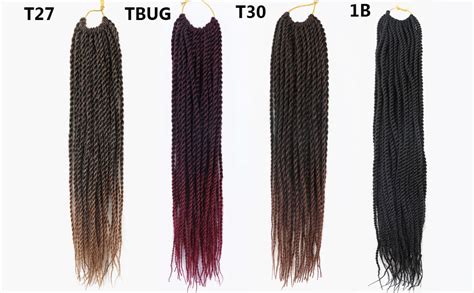 18 Inch 8packs Senegalese Twist Hair Crochet Braids 30standspack