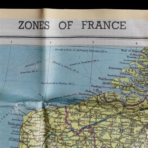 RAF / SOE escape and evasion map - Zones of France