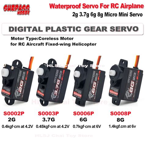 Surpass Hobby Airplane Digital Servo G G G G Plastic Gear Micro