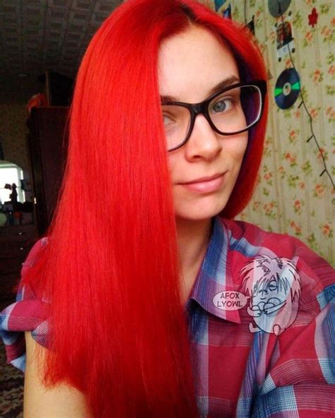 Красный тоник на русые волосы - 37 фото