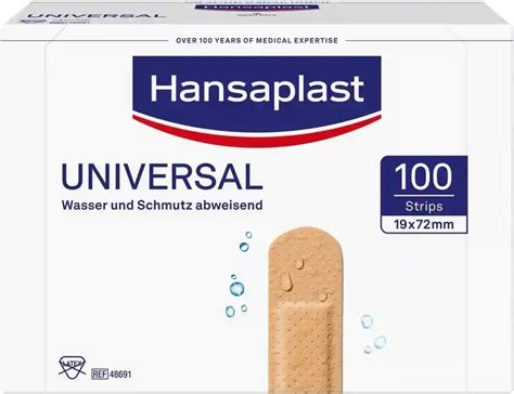 Hansaplast Universal Pflaster 100 Strips für 8 72 inkl Prime Versand