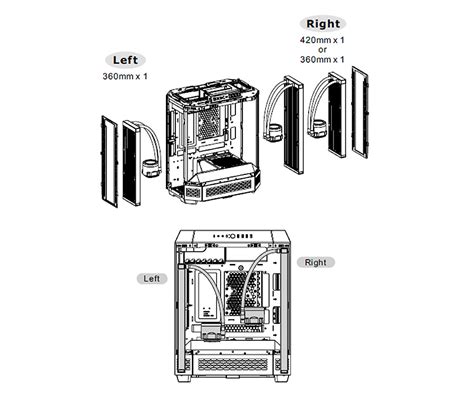 Thermaltakethermaltake The Tower 600 Mid Tower Chassis Thermaltake