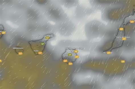 Avisos amarillos de la AEMET por el tiempo en Canarias y pronósticos