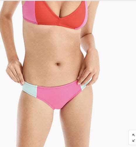 J Crew Surf Hipster Bikini Bottom In Colorblock Size Xxl Ebay