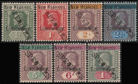 New Hebrides Kevii Set Specimen Unique Bechuanaland Archive W