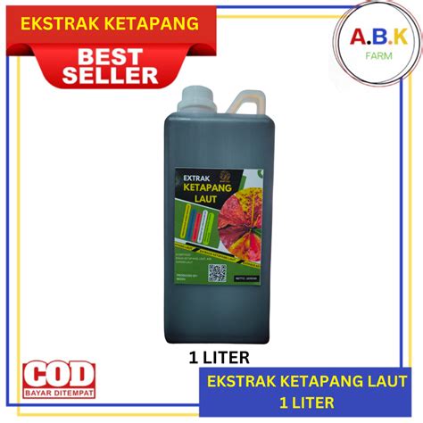 Jual Ekstrak Ketapang Liter Laut Super Pekat Obat Ikan Hias Channa