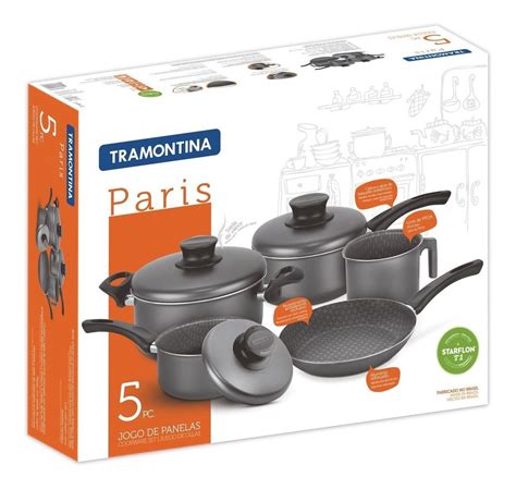 Juego Bater A Ollas De Cocina Paris Piezas Tramontina