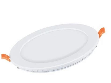 W Bajaj Ivora Plus Round Led Panel Light Recessed Mounted Cool