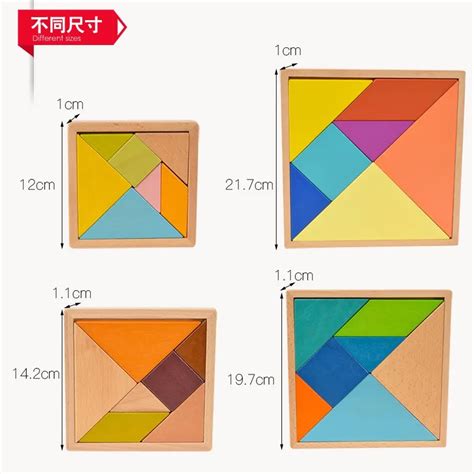 Factory Colorful Jigsaw Toy Wooden Tangram Puzzle Buy Wooden Tangram