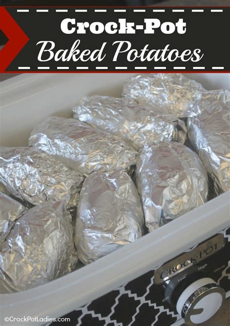 how to cook baked potatoes in a crock pot