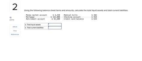 Solved Using The Following Balance Sheet Items And Amounts Chegg