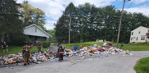 Garbage Truck Fire Dover Township Northern York County Regional