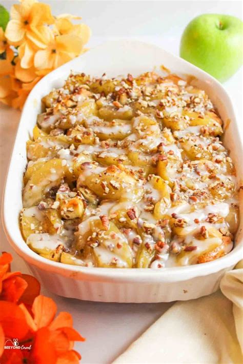 Cinnamon Roll Apple Cobbler Beeyondcereal