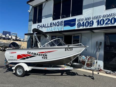 Stacer 429 Sea Master 2022 Model Just 13 Hours On The Motor Trailer