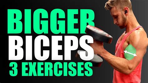 How To Build Bigger Biceps 3 Exercises Youtube